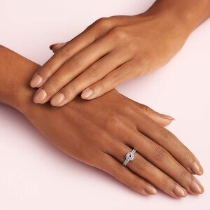 Retired Pandora Shimmering Knot / Sparkling Love Knot Sterling Silver Ring